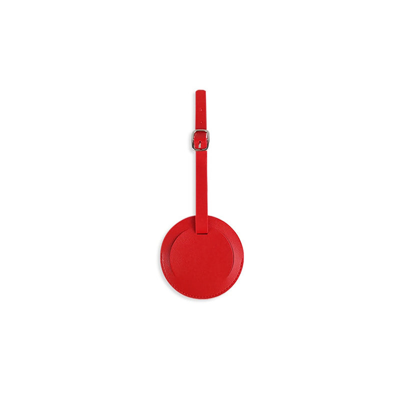 round pu leather luggage tag, view 8 - MRSLM