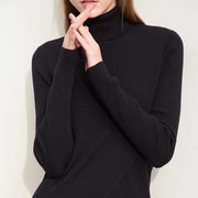 minimalist women's turtleneck sweater, view 2 - MRSLM
