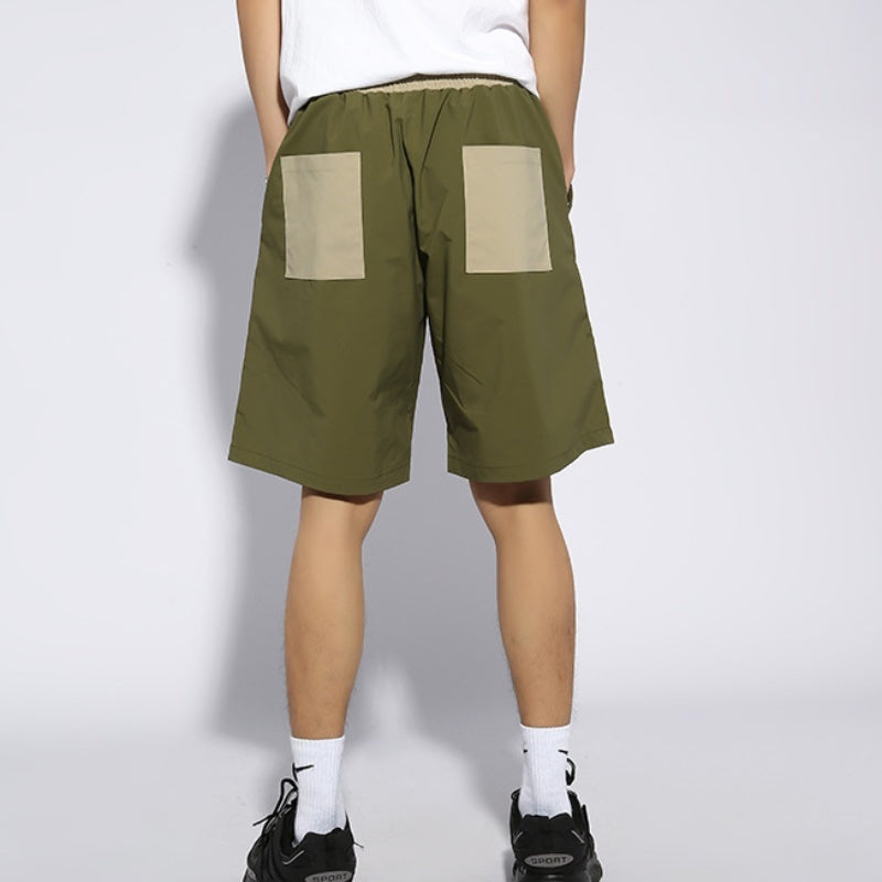 loose sports straight shorts, view 3 - MRSLM