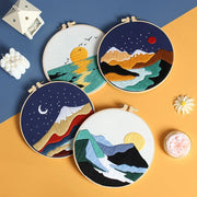 diy floral embroidery kit, view 9 - MRSLM