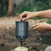 600ml ultralight camping pot with heat exchanger, view 3 - MRSLM