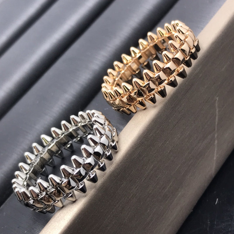 unisex v gold cnc bullet ring - MRSLM