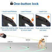 5 meter retractable dog leash, view 6 - MRSLM