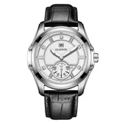 men's business quartz watch sapphire leather, view 3 - MRSLM