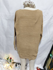 Women's off-shoulder knit sweater dress, view 5 - MRSLM