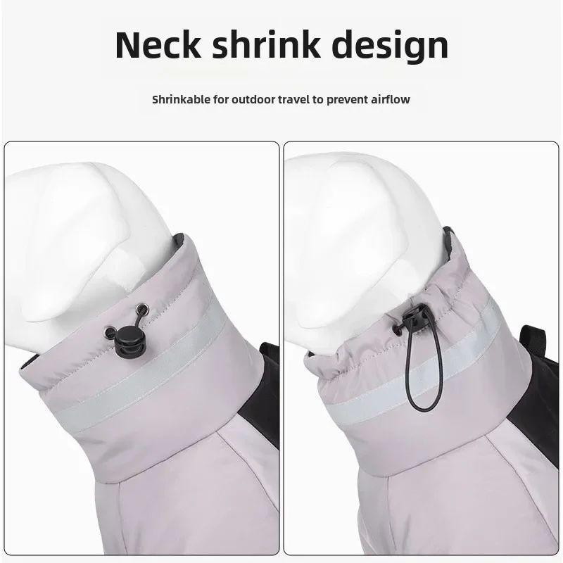 Waterproof reflective winter dog jacket, view 8 - MRSLM