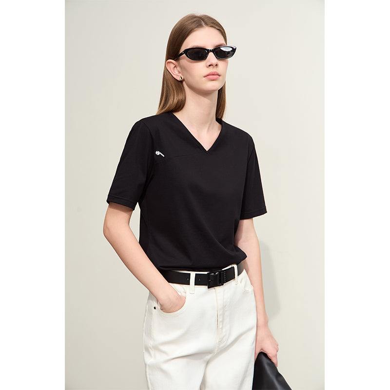 v-neck t-shirt, view 2 - MRSLM