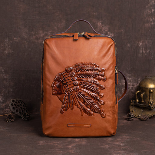 Cowhide leather backpack - MRSLM