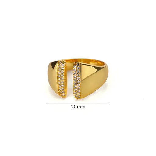 mini zircon stainless steel ring, view 3 - MRSLM