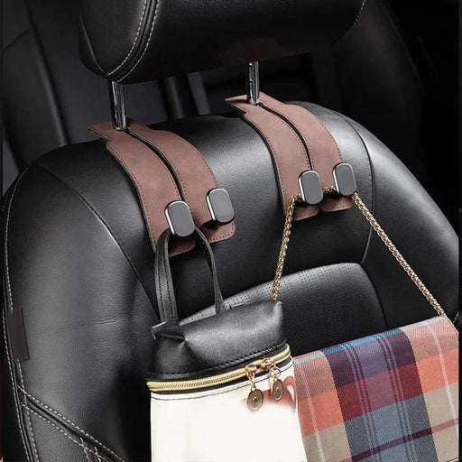 suede double hook car organizer - MRSLM