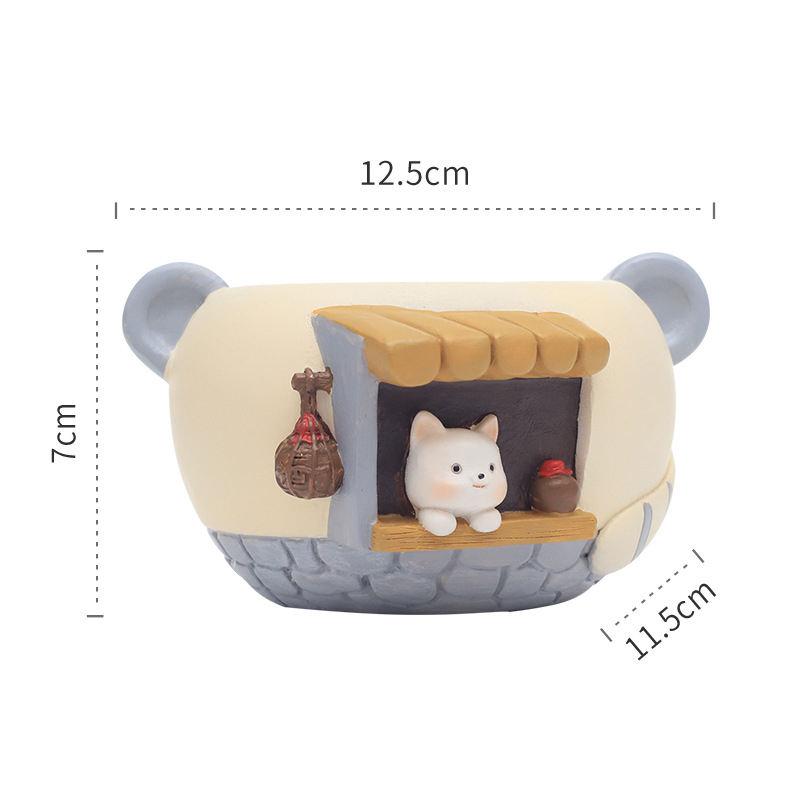 resin animal planter, view 3 - MRSLM