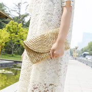 grass woven large capacity clutch bag, view 3 - MRSLM
