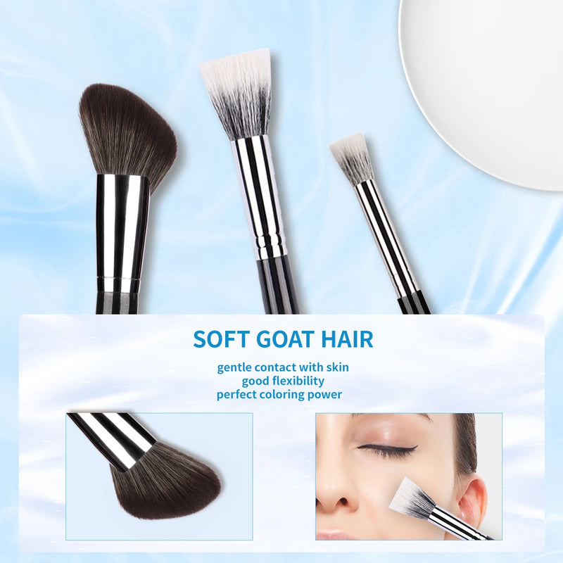contour powder blusher brush set, view 4 - MRSLM
