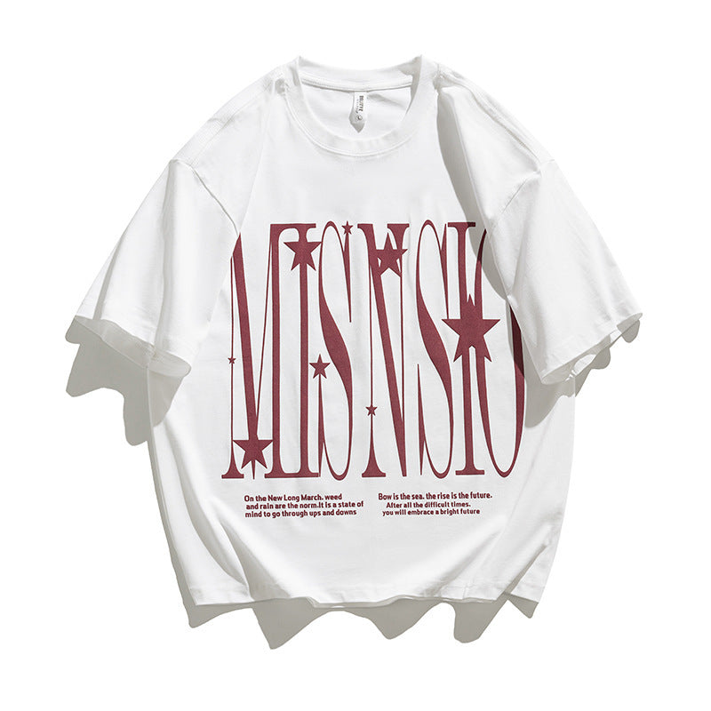 men's cotton round neck T-shirt, view 5 - MRSLM