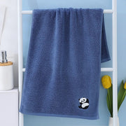 Panda embroidered cotton face towel, view 5 - MRSLM