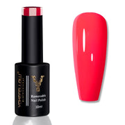 bright red gel nail polish, view 2 - MRSLM