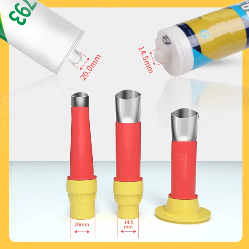 stainless steel caulk nozzle set, view 4 - MRSLM