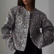 Women's tweed sequined jacket - MRSLM