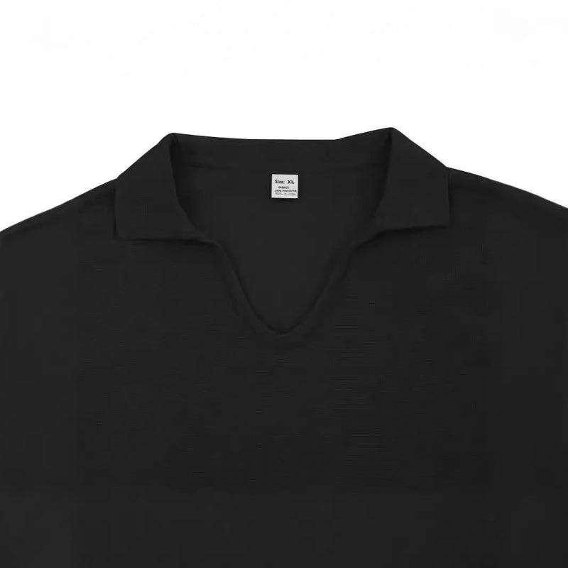 men's loose lapel long sleeve t-shirt, view 3 - MRSLM