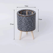 nordic imitation rattan flower pot, view 3 - MRSLM