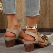 Flower platform sandals, view 2 - MRSLM