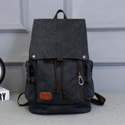 Retro men's casual canvas backpack, view 3 - MRSLM