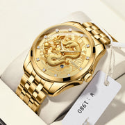 men's dragon totem mechanical watch, view 5 - MRSLM