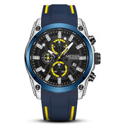 Men's silicone quartz sports watch, view 2 - MRSLM