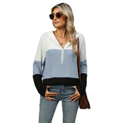 stitching zipper hooded top, view 3 - MRSLM
