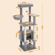multi-level cat tree with condo, view 3 - MRSLM