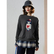 Patchwork checkered hoodie, view 2 - MRSLM