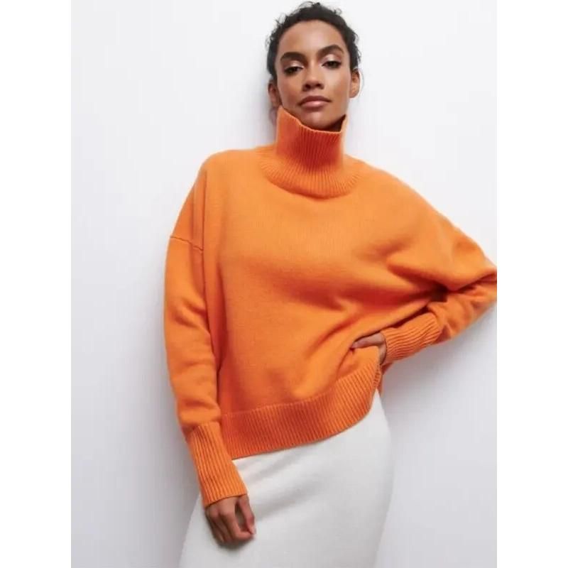 women's turtleneck sweater, view 7 - MRSLM