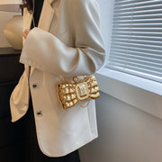 acrylic bow chain handbag, view 5 - MRSLM