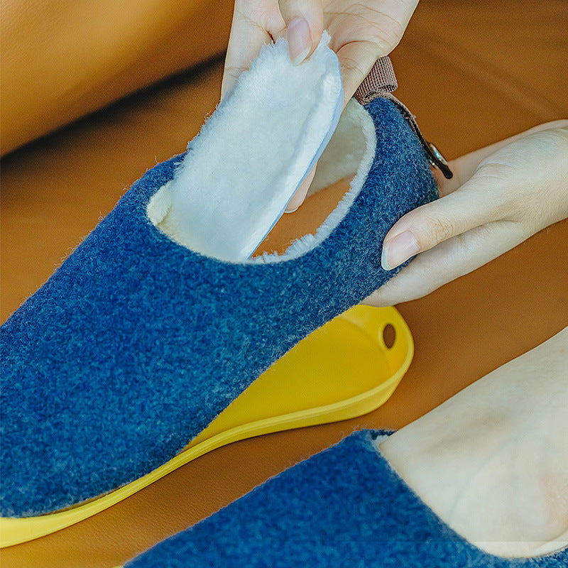 two-wear cloth home slippers, view 6 - MRSLM