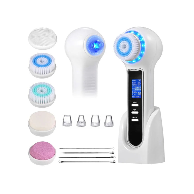 Electric Facial Cleansing Brush with Pore Vacuum Cleaner