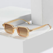 Retro rivet gradient square sunglasses - MRSLM
