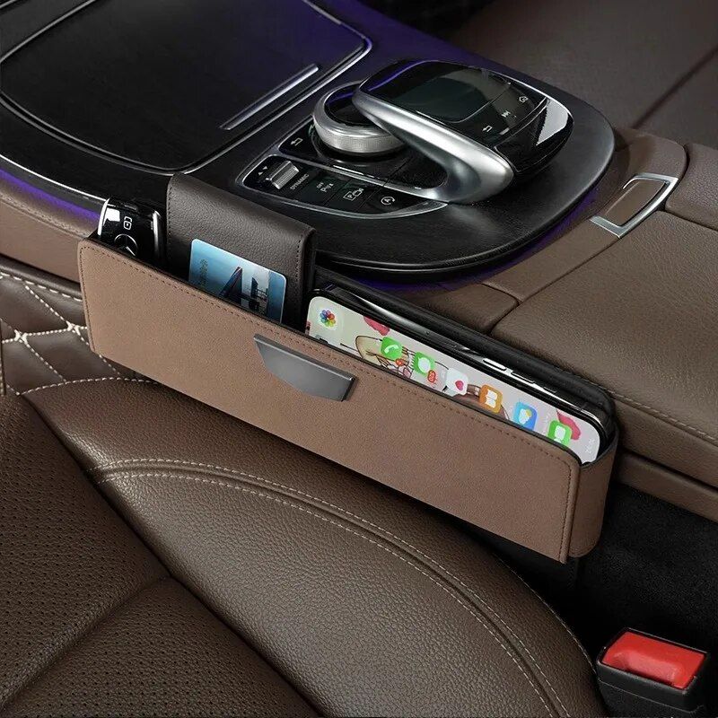 luxe car seat gap filler and organizer, view 10 - MRSLM