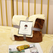 Double-layer flannel sherpa throw blanket, view 6 - MRSLM