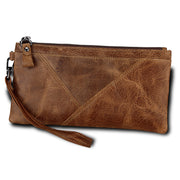 crazy horse leather clutch wallet, view 2 - MRSLM