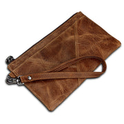crazy horse leather clutch wallet, view 5 - MRSLM