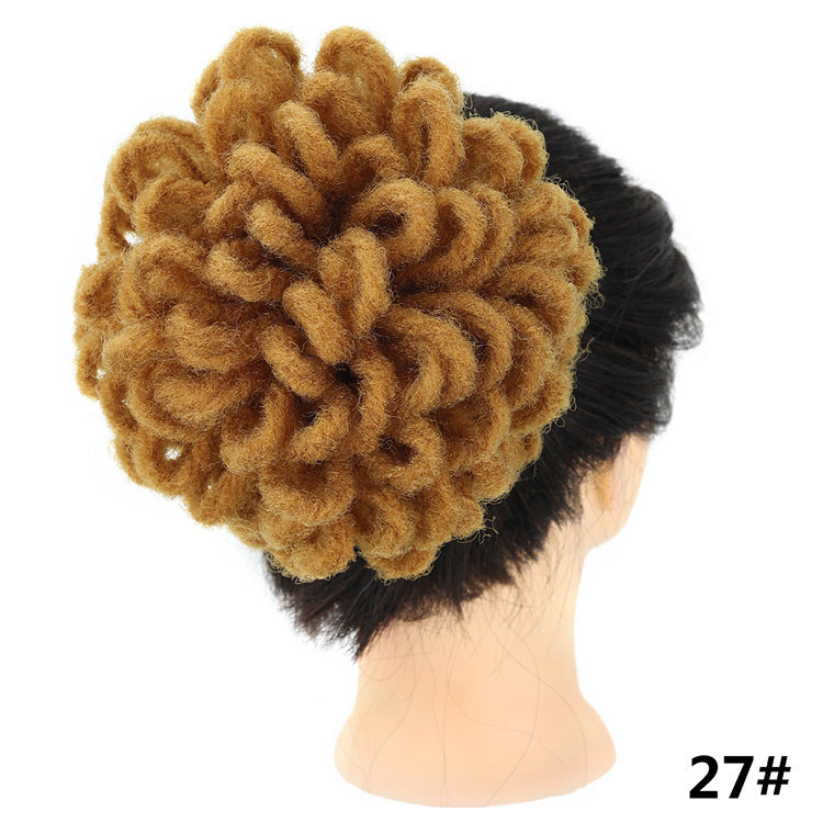 african wig bun drawstring afro hair, view 9 - MRSLM