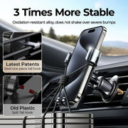 universal car phone holder with vent clip, view 5 - MRSLM