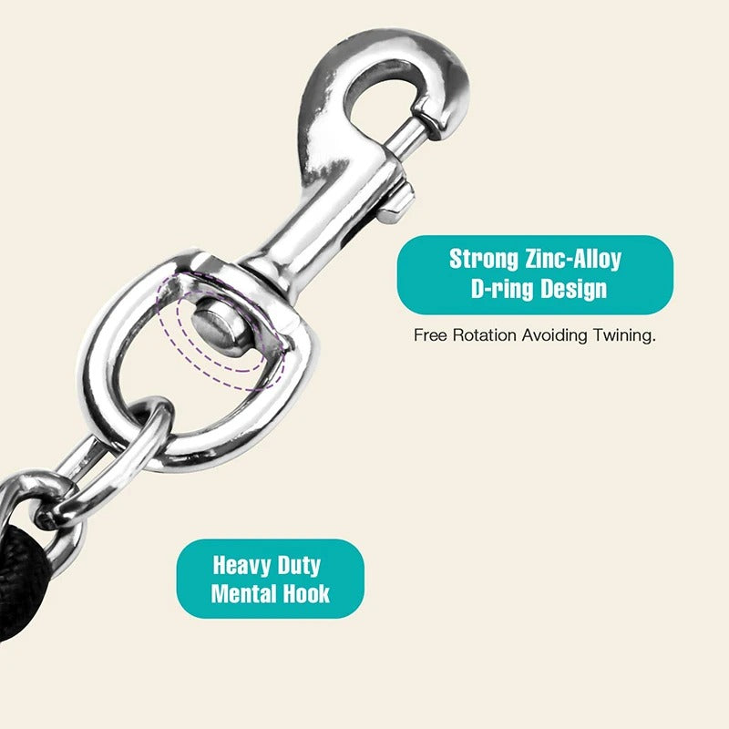 heavy duty metal chain dog leash, view 8 - MRSLM