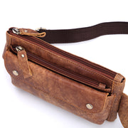 men's real leather chest bag, view 5 - MRSLM