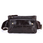 men's real leather chest bag, view 7 - MRSLM