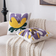 modern geometric tufted embroidered cushion cover, view 10 - MRSLM