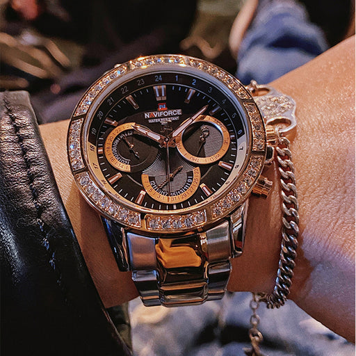 men's rhinestone business watch - MRSLM