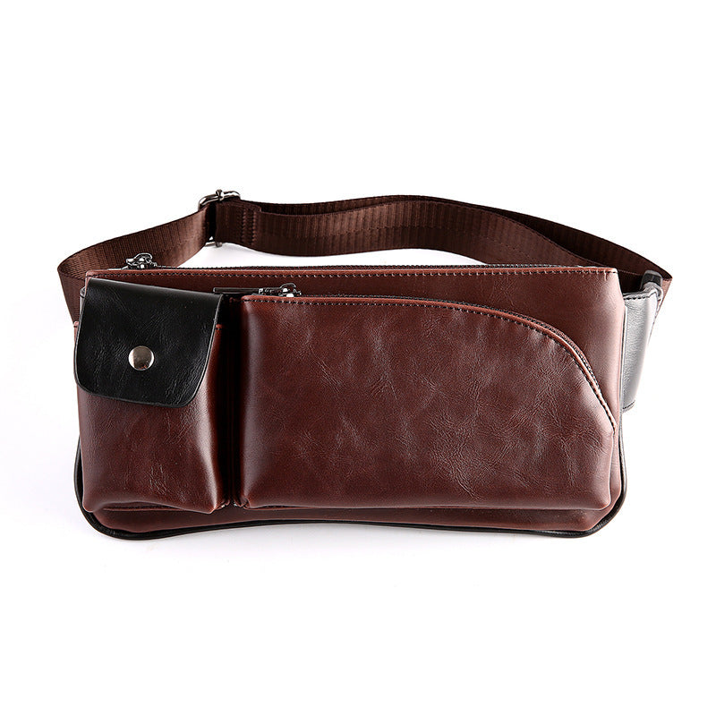 Men's retro chest pack satchel sports bag, view 5 - MRSLM