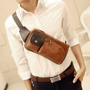 Men's retro chest pack satchel sports bag, view 3 - MRSLM