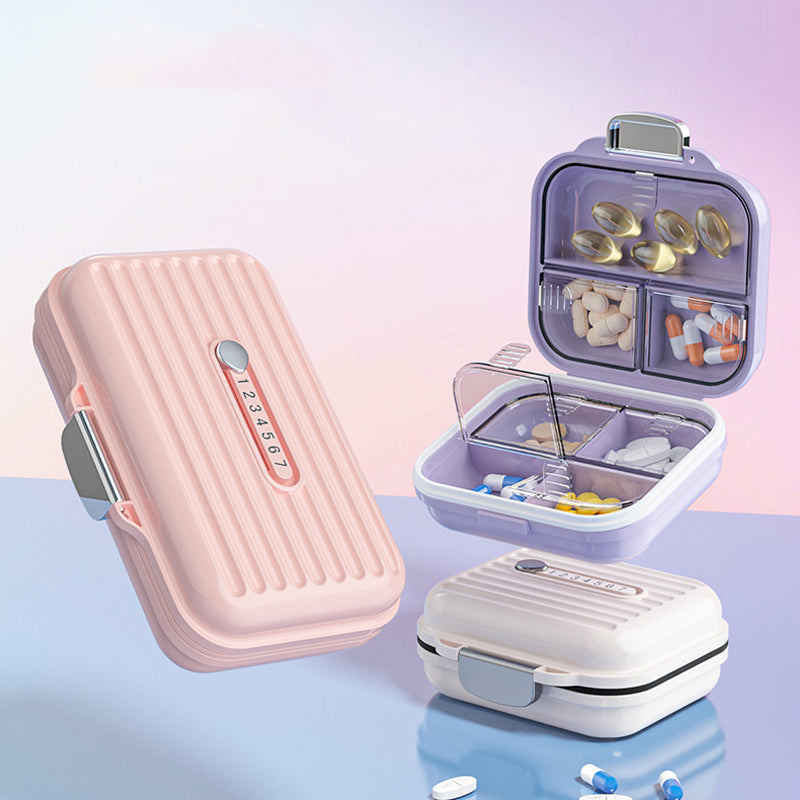 portable waterproof weekly pill organizer, view 11 - MRSLM
